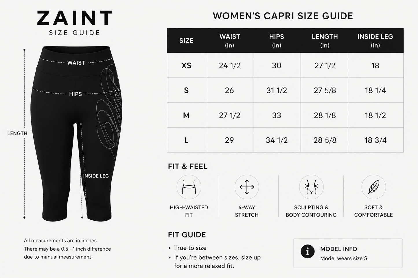 ZAINT CAPRI + VEST SET
